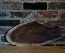 Load image into Gallery viewer, #111 Live Edge Walnut Charcuterie Board
